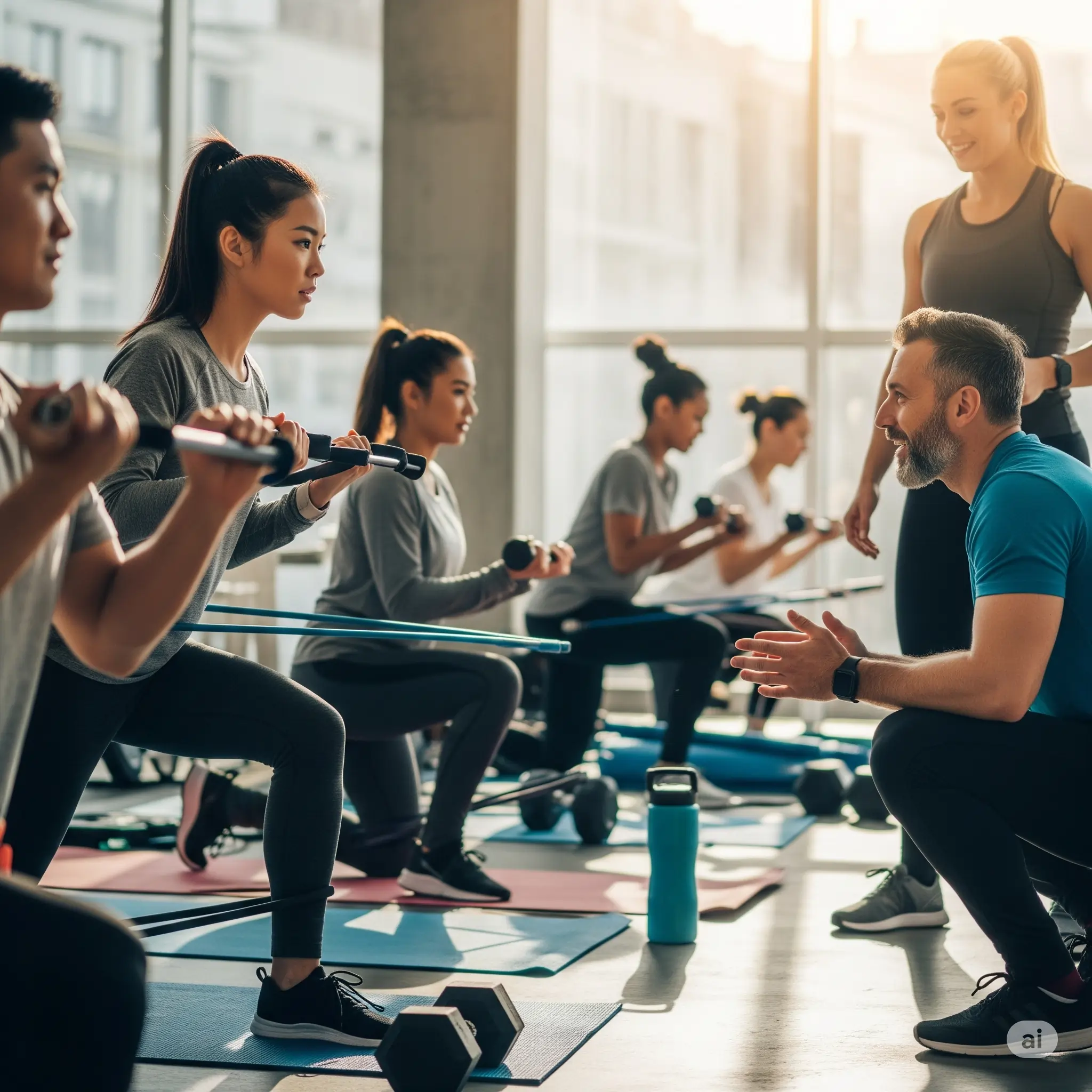 People training and supporting each other